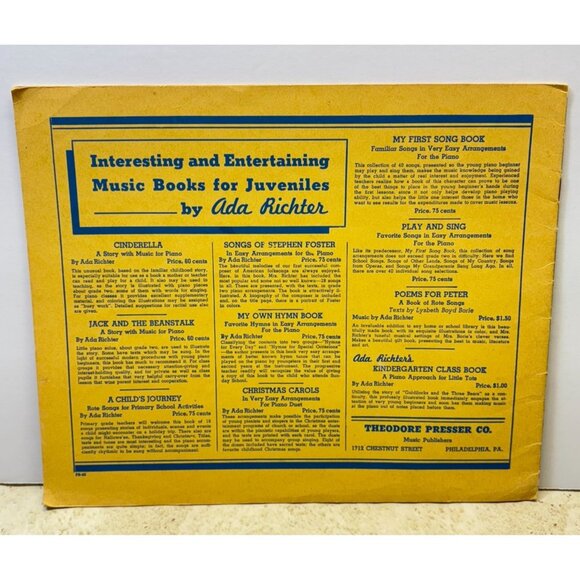 Childhood Days Of Famous Composers Haydn Vtg Piano Sheet Music by Coit & Bampton - Picture 9 of 9